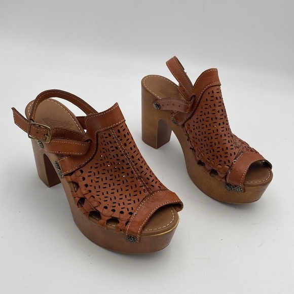 Vintage Brown Leather Mules - Picture 12 of 12
